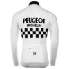 Santini PEUGEOT SHELL MICHELIN RETRO LONG SLEEVE JERSEY