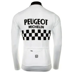 Santini PEUGEOT SHELL MICHELIN RETRO LONG SLEEVE JERSEY