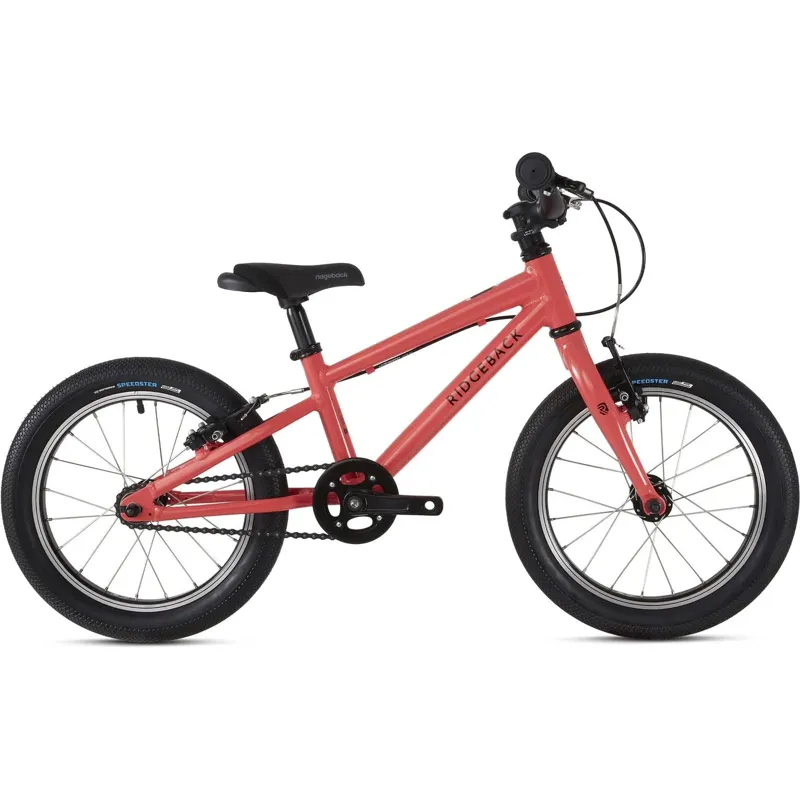 Ridgeback Dimension 16 Kids Bike In Coral 1 Ridgeback Dimension 16 Kids Bike In Coral