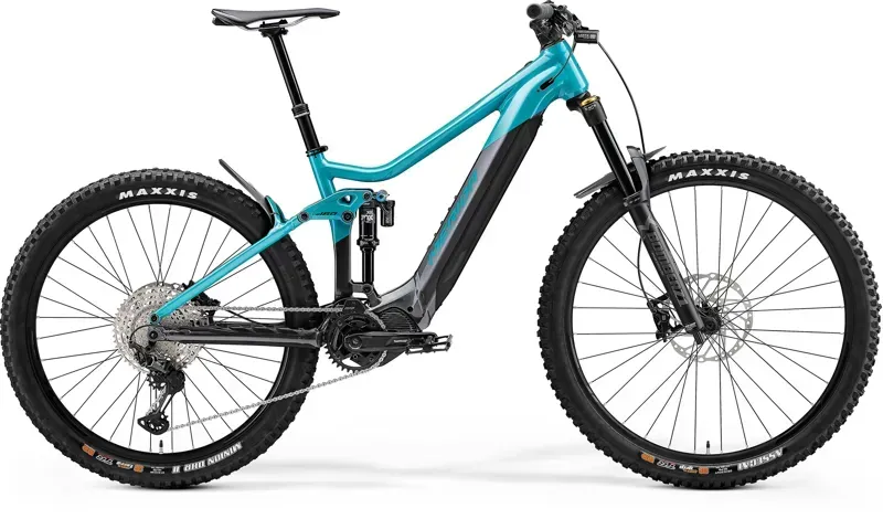 Merida EOne-Sixty 700 E-Mountain Bike In Teal/Grey 1 Merida EOne-Sixty 700 E-Mountain Bike In Teal/Grey