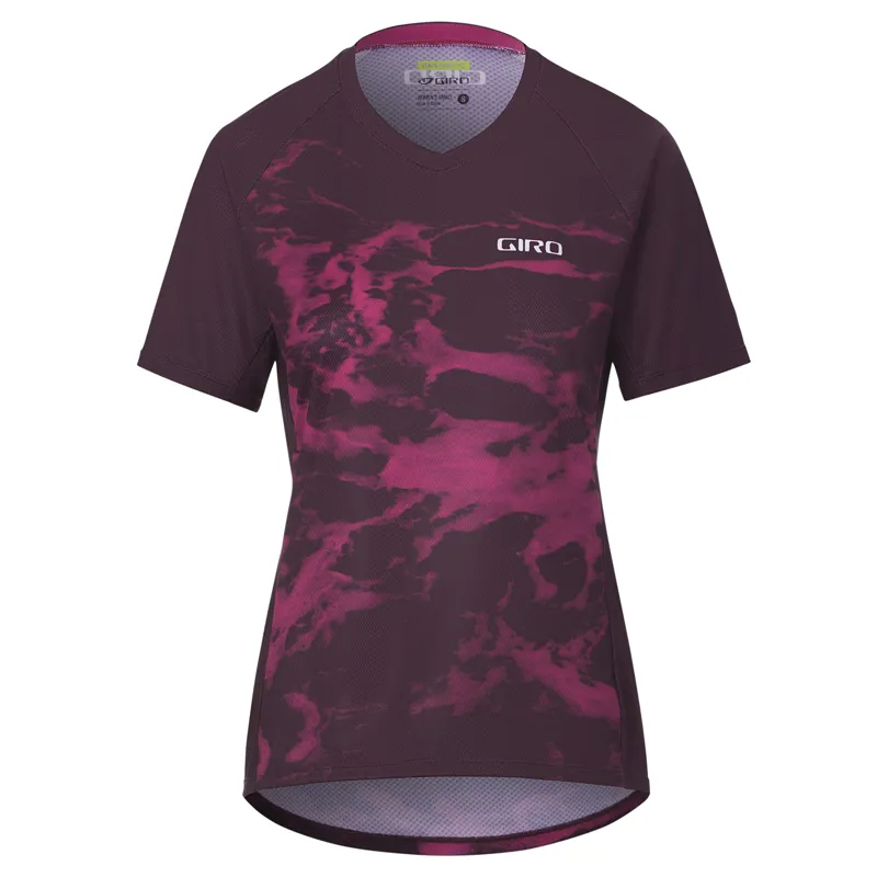 2021 Giro Women's Roust Short Sleeve MTB Jersey In Purple 1 2021 Giro Women's Roust Short Sleeve MTB Jersey In Purple