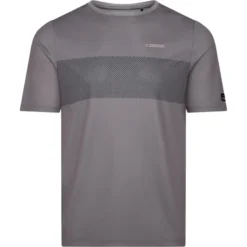 Madison Roam Short Sleeve Perf Mens T-Shirt In Grey
