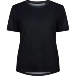 Madison Roam Performance Womens Short Sleeve Tee In Black