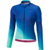 Shimano Kaede Thermal Womens Long Sleeve Jersey In Blue