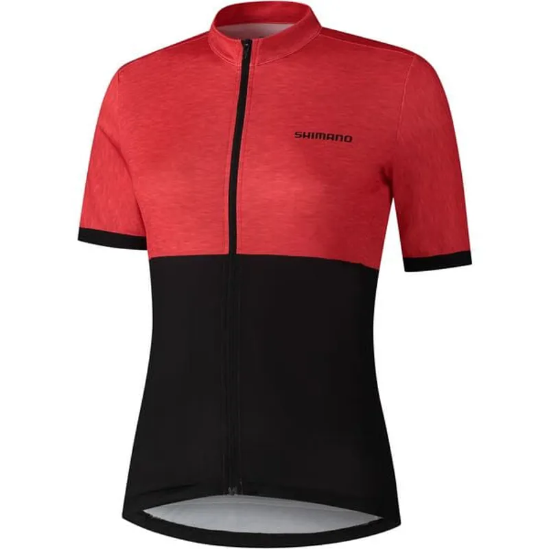 Shimano Women's Element Jersey In Red 1 Shimano Women's Element Jersey In Red